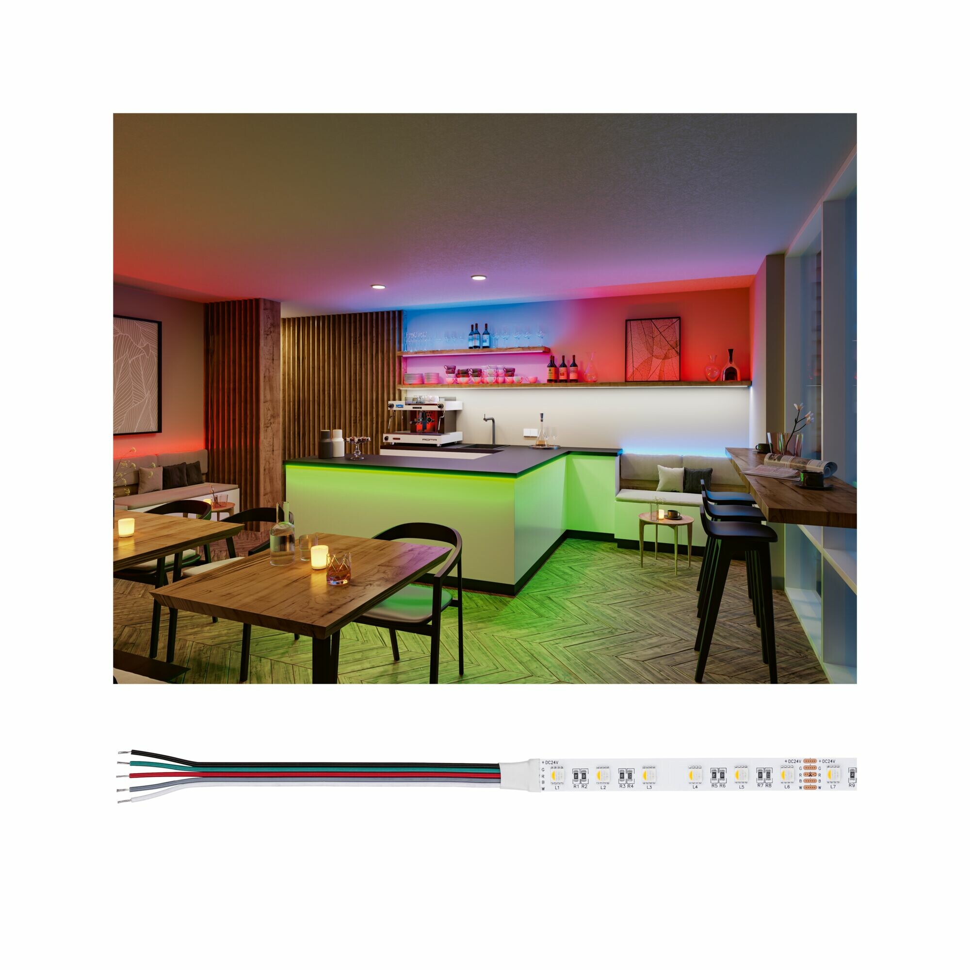 Paulmann ProStrip LED Strip Silver P25 830 5m   75W 300lm/m 60LEDs/m RGBW