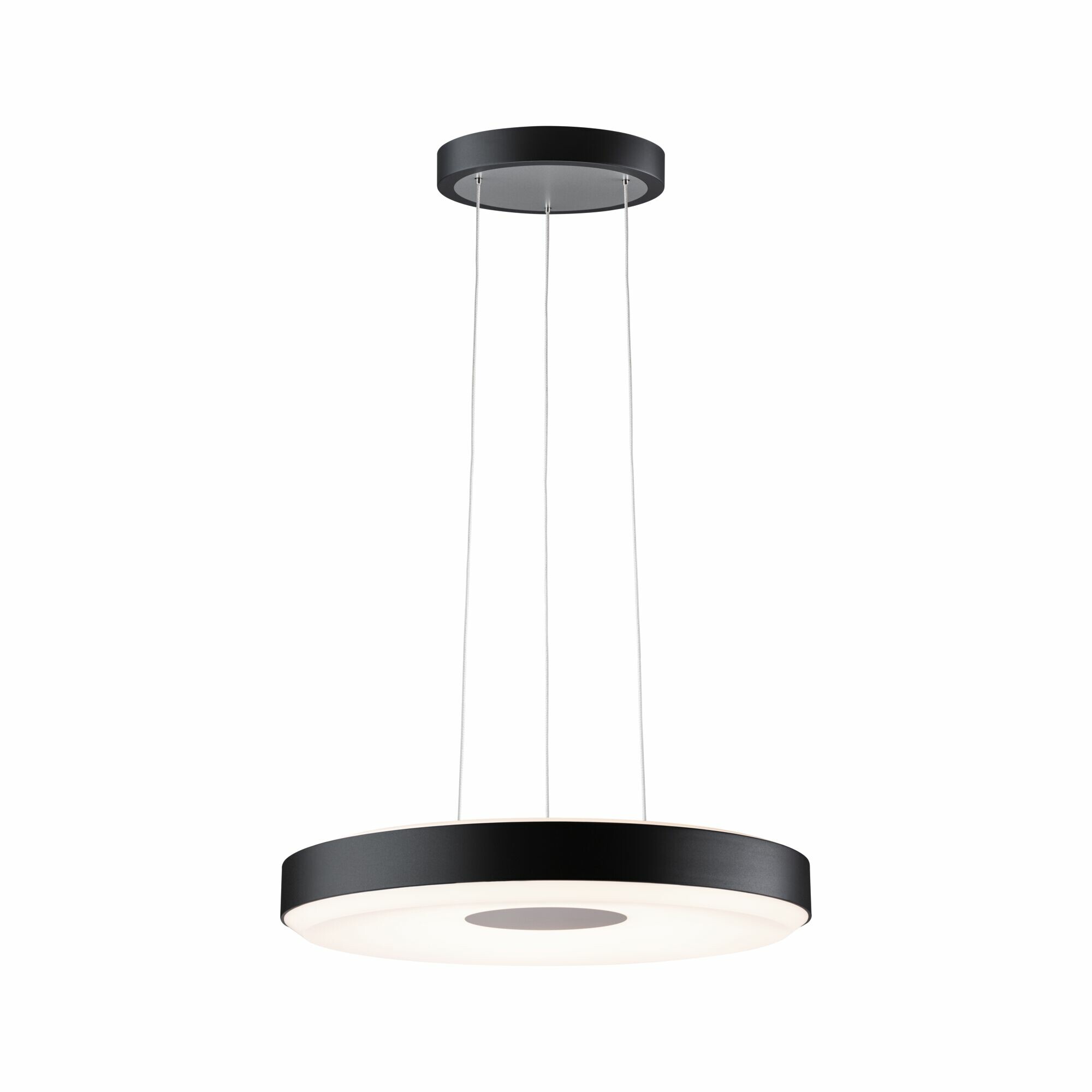 Paulmann LED Pendelleuchte 3-Step-Dim Puric Pane    2700K 1.200lm / 1.400lm 22W Schwarz#Grau dimmbar