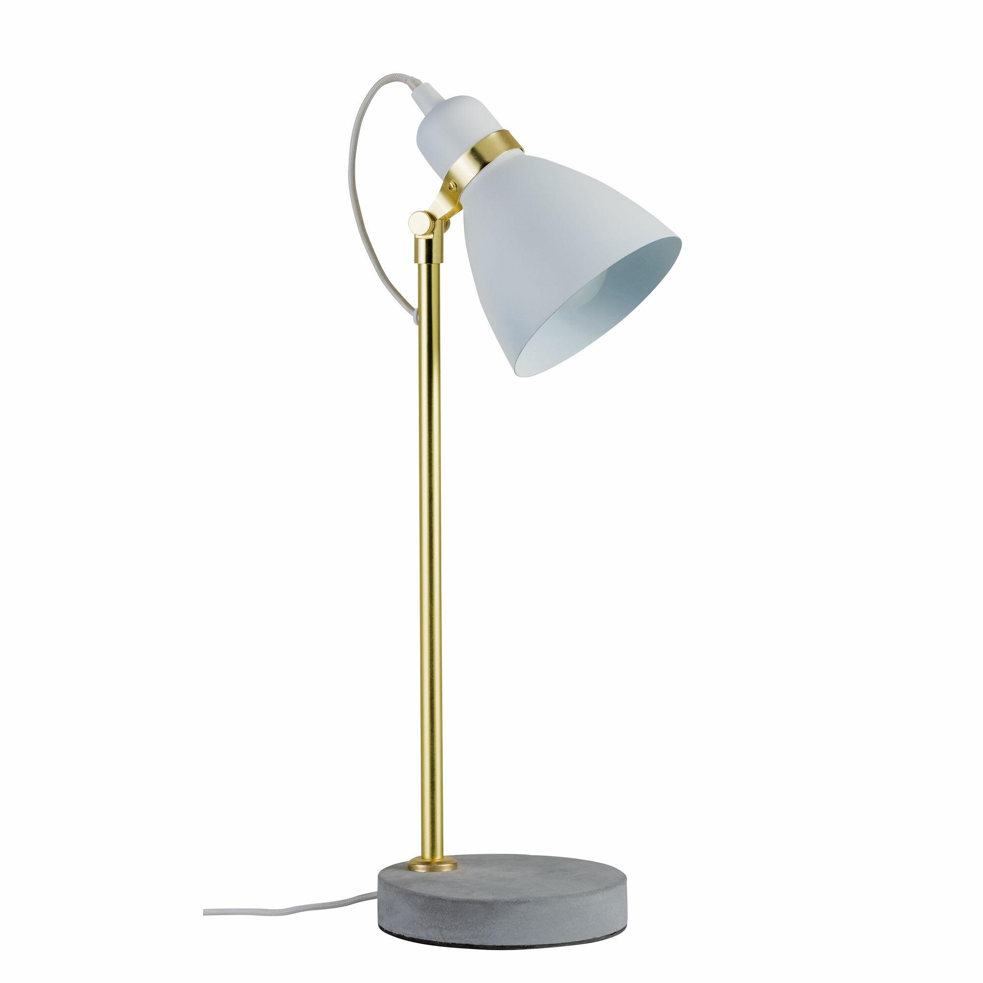 Paulmann Neordic Tischleuchte Orm E27   max. 20W Weiß matt#Gold matt#Grau Metall#Beton