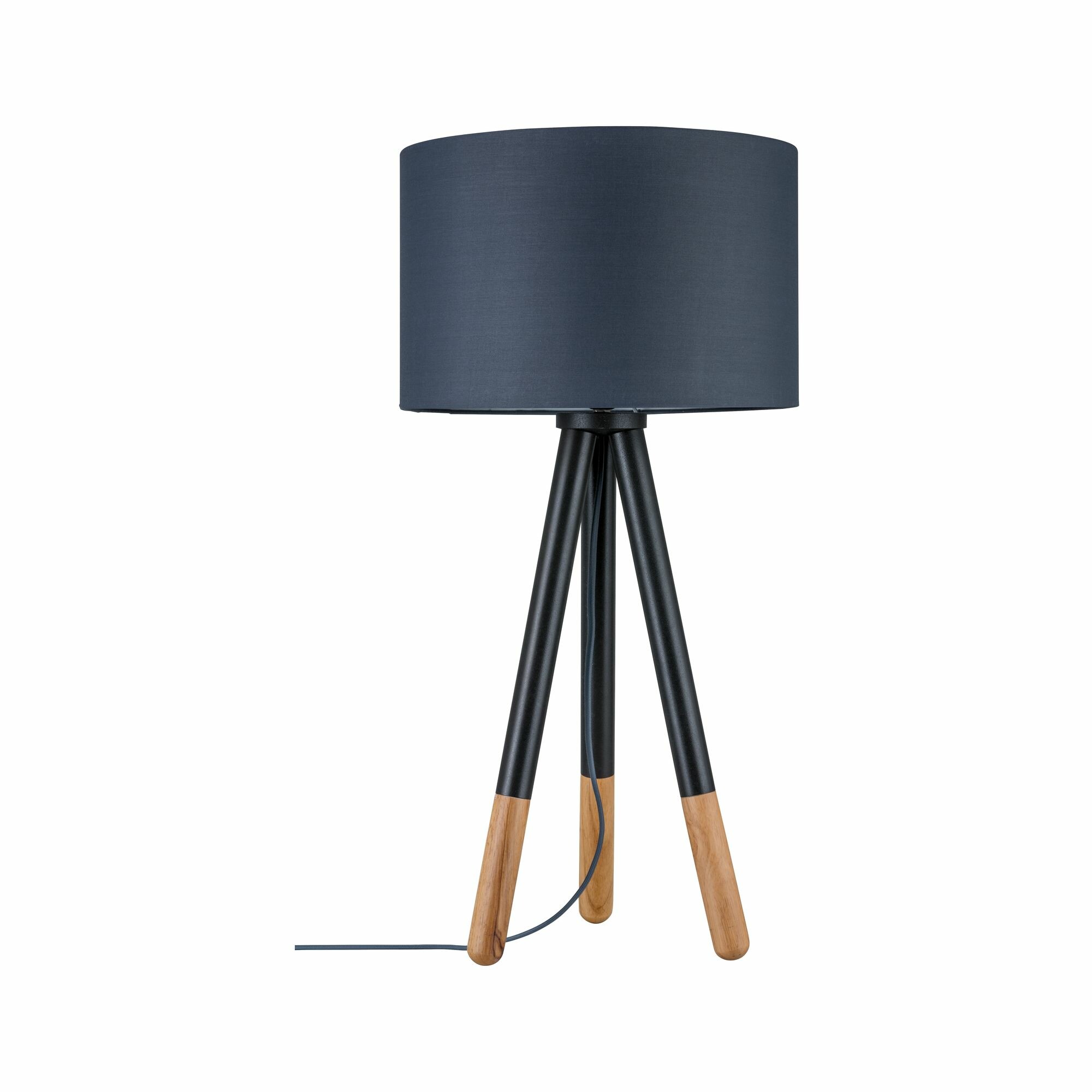 Paulmann Neordic Tischleuchte Rurik E27   max. 20W Grau#Holz Stoff#Metall#Holz