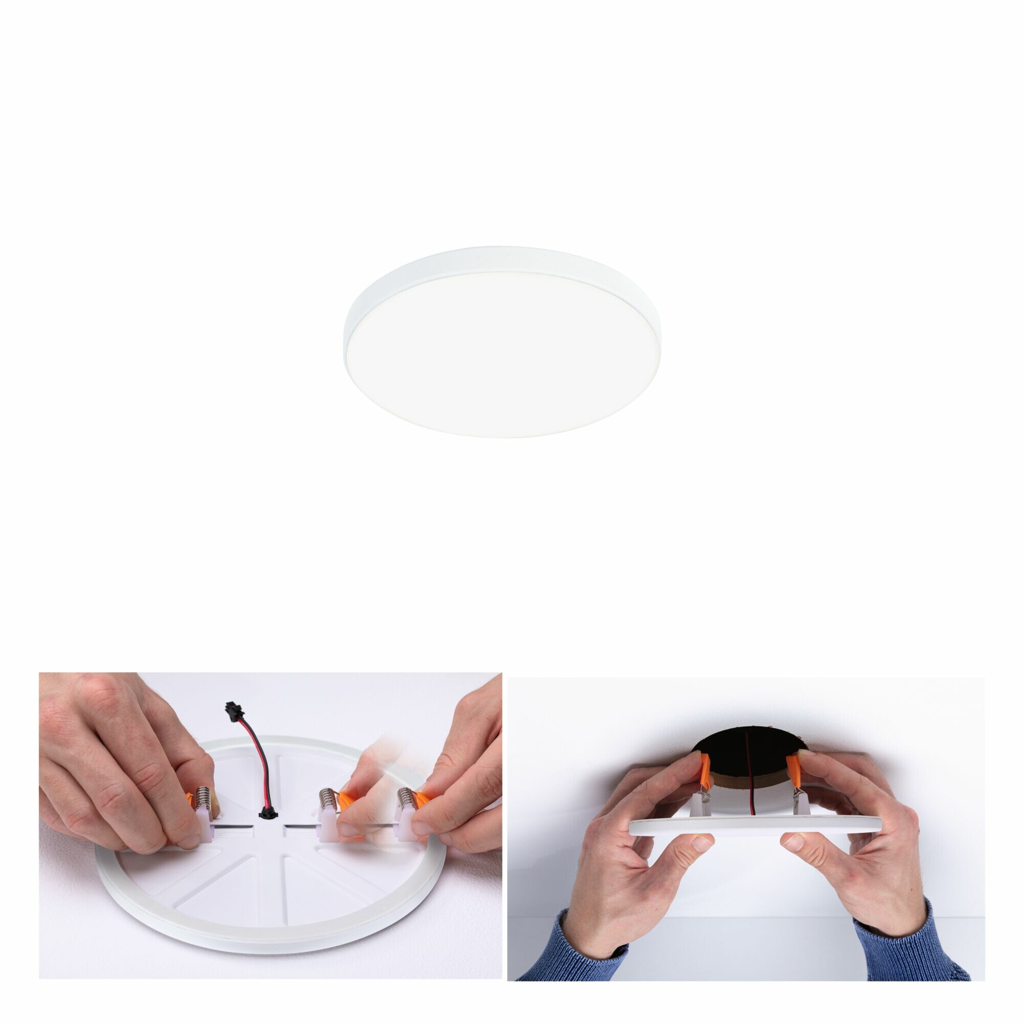 Paulmann VariFit LED Einbaupanel Veluna Edge IP44 rund 90mm  6W 500lm 4000K Weiß