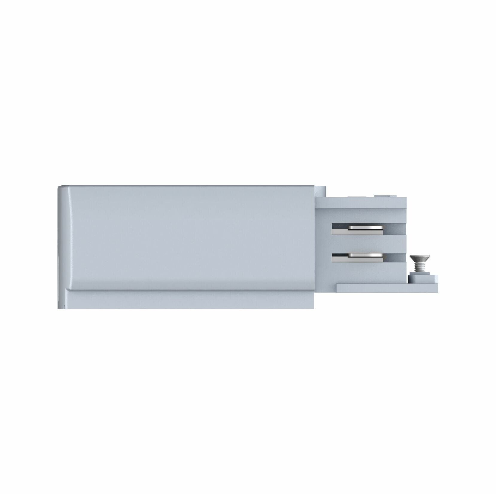 Paulmann ProRail3 Einspeisung Ende Rechts   99.5x35mm max. 3.680W Silber