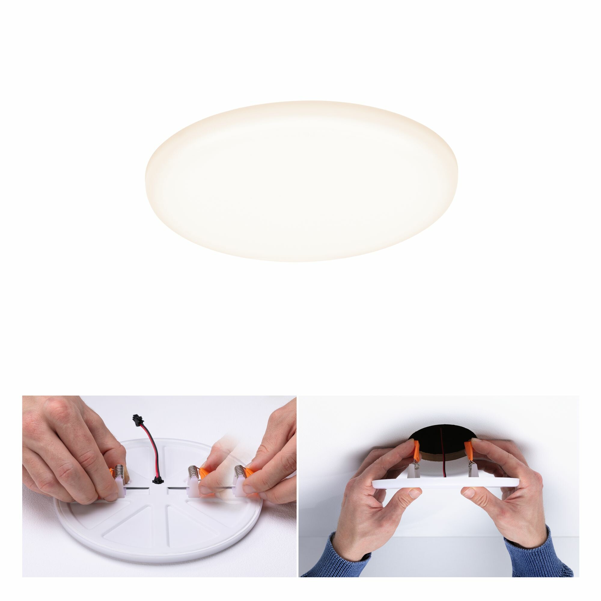 Paulmann VariFit LED Einbaupanel Veluna IP44 rund 125mm  8.5W 700lm 3000K Satin