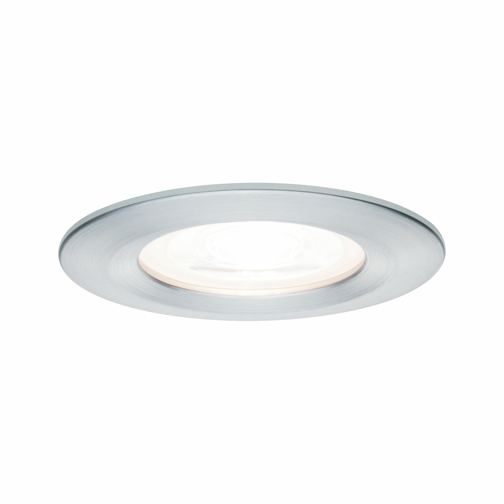 Paulmann LED Einbauleuchte 3-Step-Dim Nova   IP44 rund 78mm  GU10 6.5W 460lm 230V dimmbar 2700K Alu gedreht