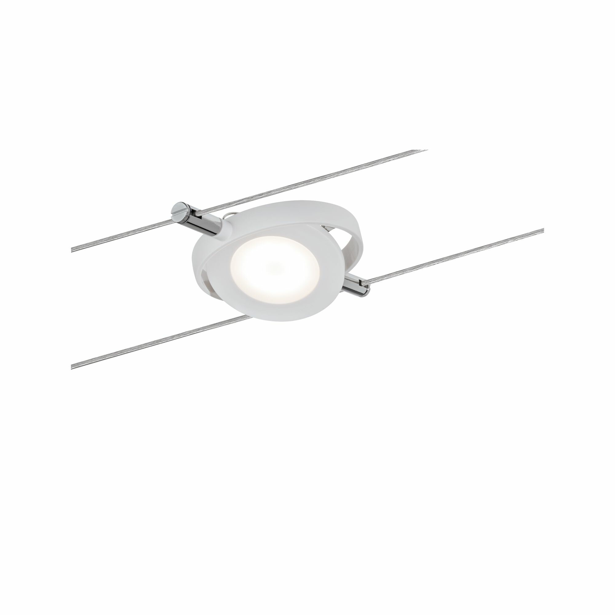 Paulmann LED Seilsystem RoundMac Einzelspot  200lm 4W 2700K  12V Weiß matt