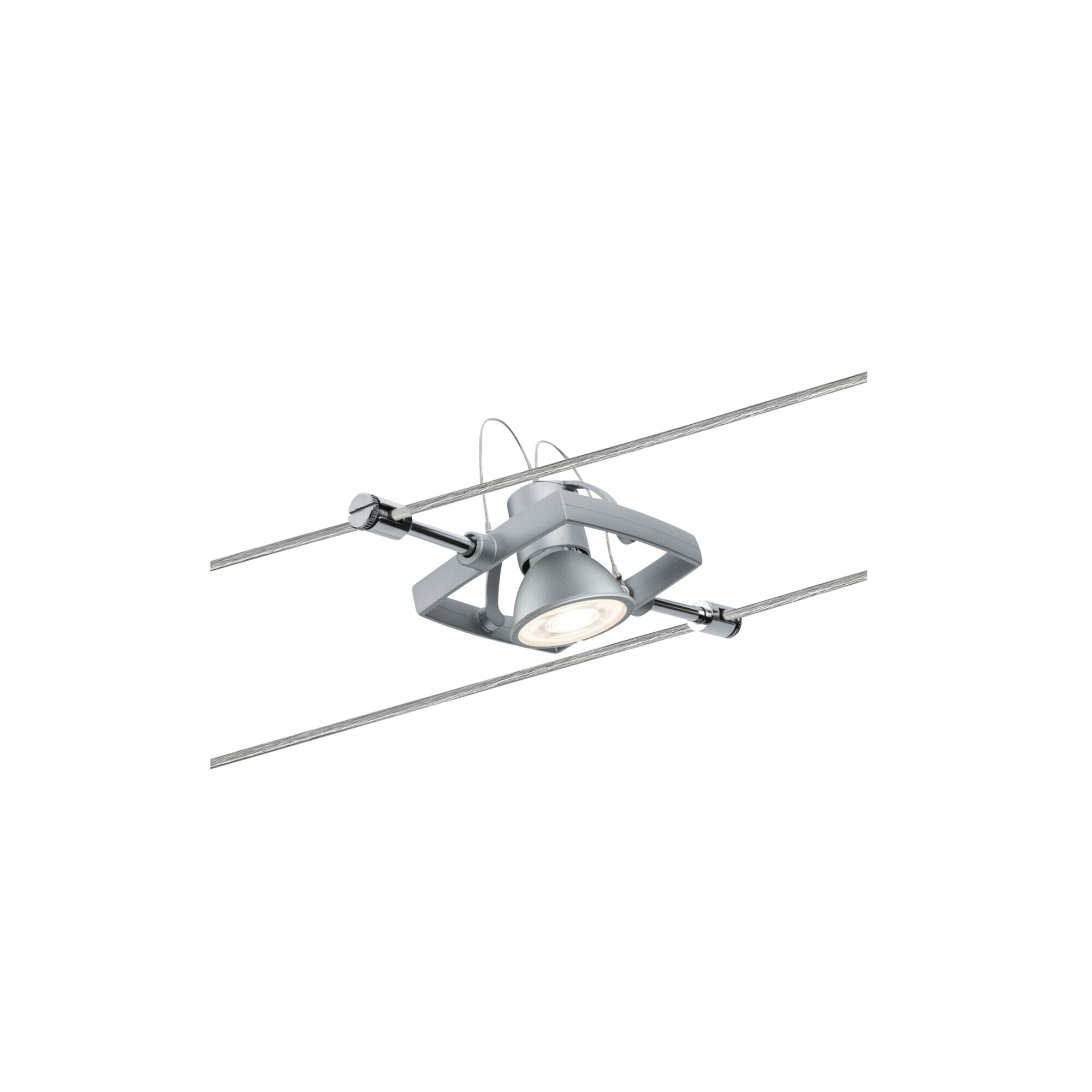 Paulmann Seilsystem Mac II Einzelspot GU5.3  max. 10W  dimmbar 12V Chrom matt