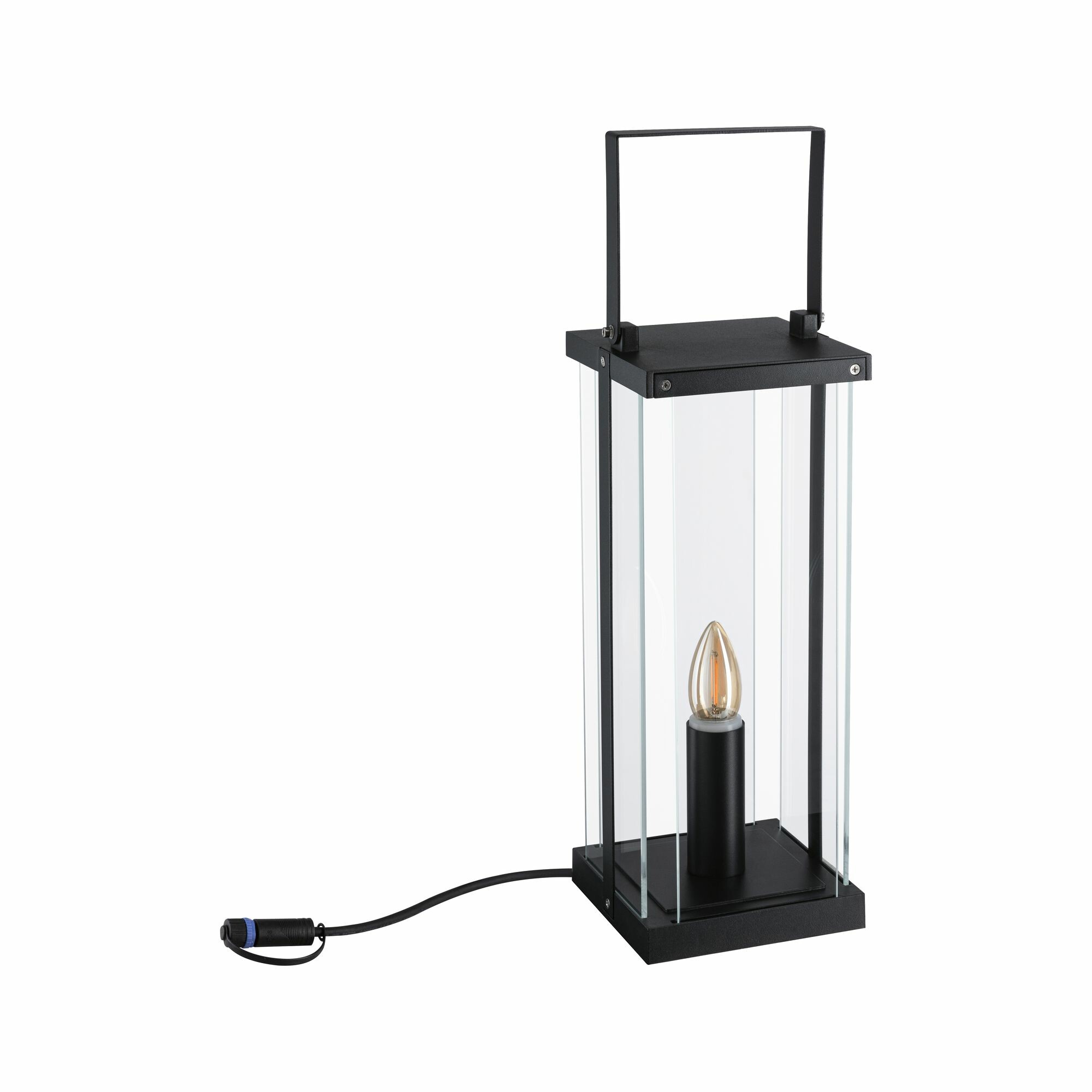 Paulmann Plug & Shine Laterne Classic Einzelleuchte  IP44 1900K 2W   Anthrazit