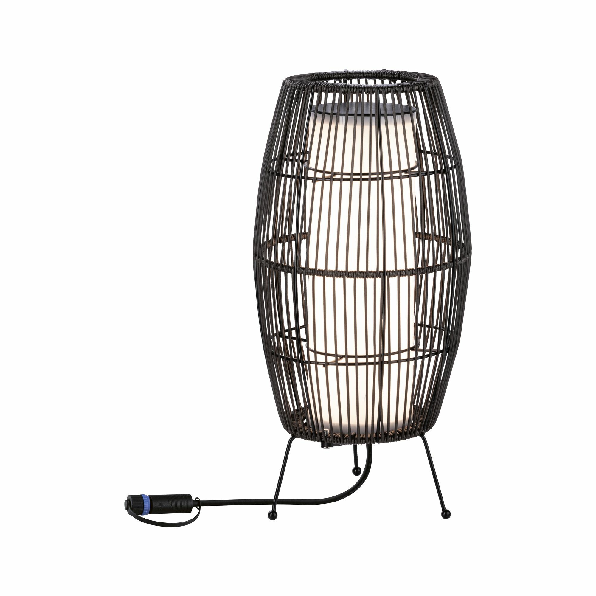 Paulmann Plug & Shine LED Lichtobjekt Basket Einzelleuchte  IP44 3000K 7.8W   Braun