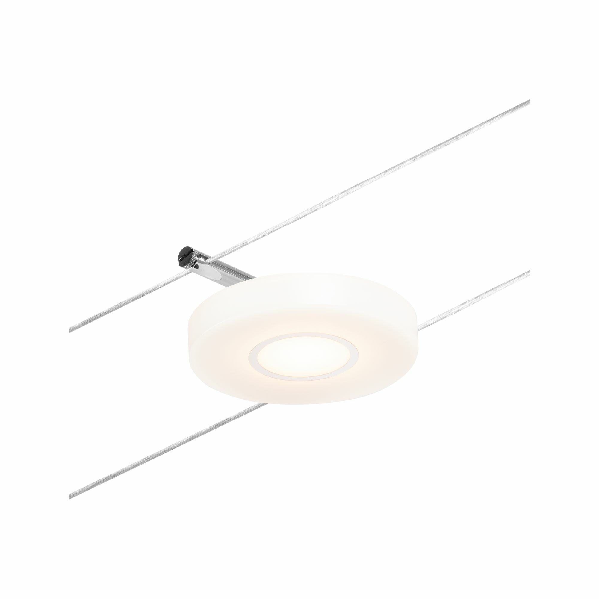 Paulmann CorDuo LED Seilsystem DiscLED Einzelspot  200lm 4.5W 3000K  12V Chrom matt#Chrom