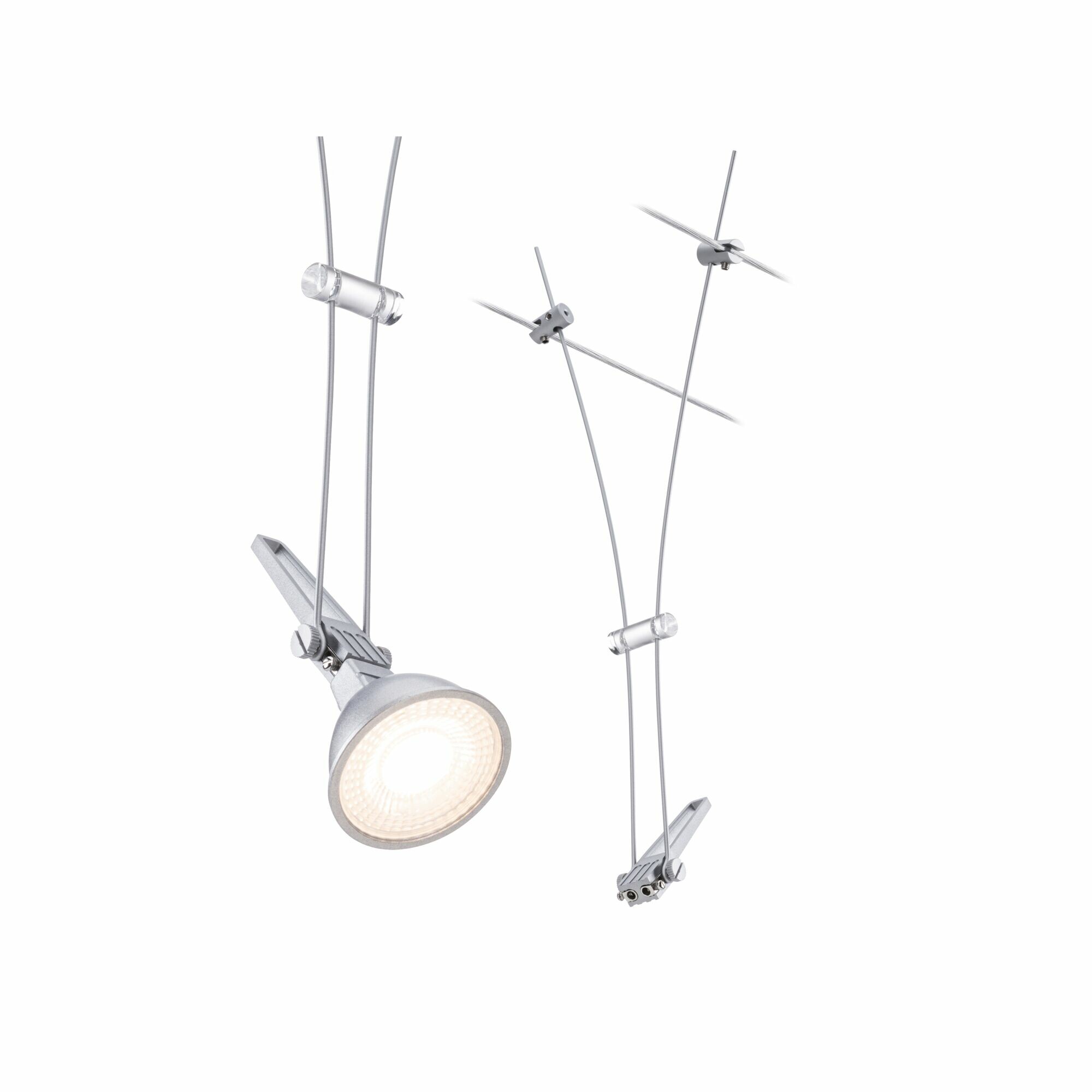 Paulmann CorDuo Seilsystem Comet Einzelspot GU5.3  max. 50W  dimmbar 12V Chrom matt