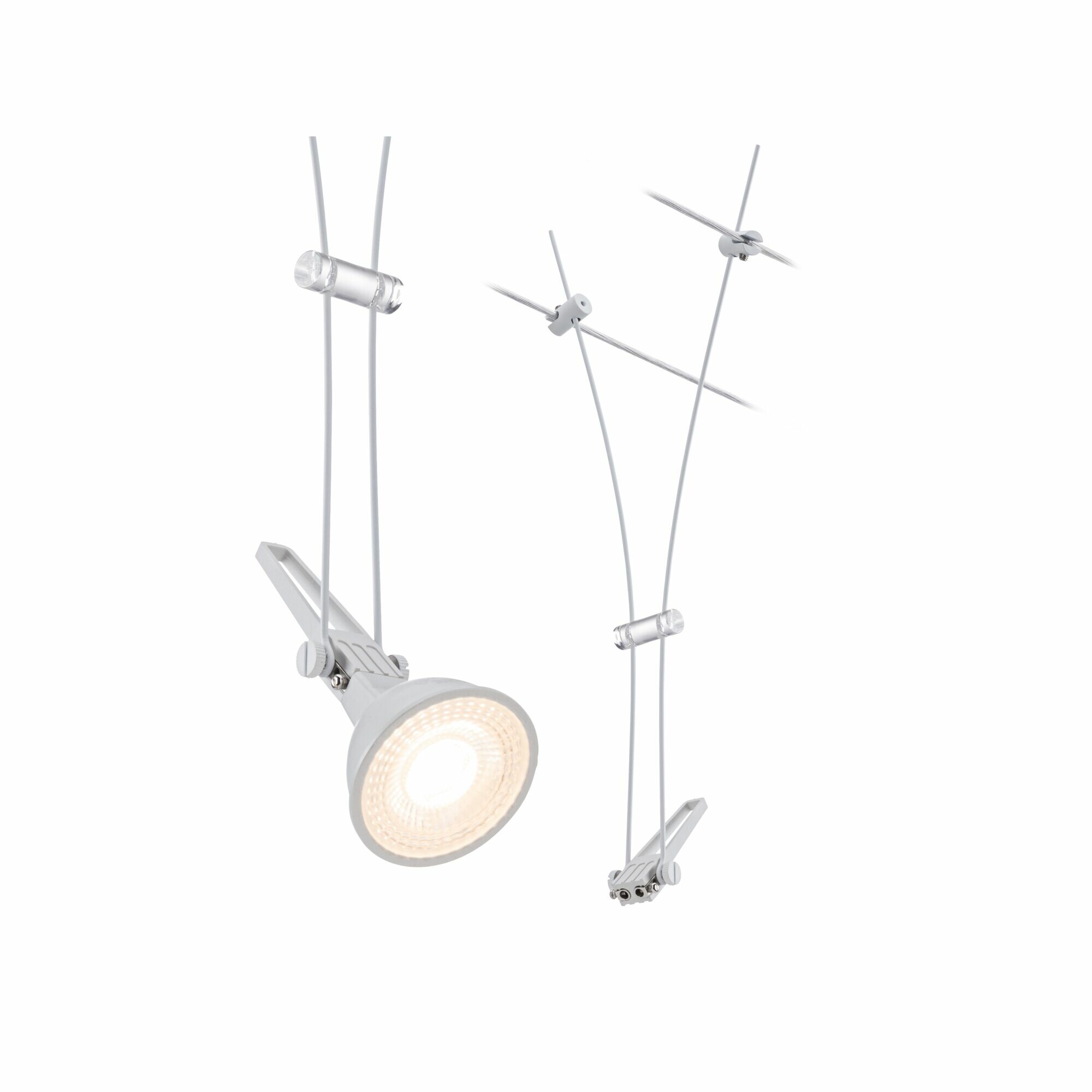 Paulmann CorDuo Seilsystem Comet Einzelspot GU5.3  max. 50W  dimmbar 12V Weiß matt