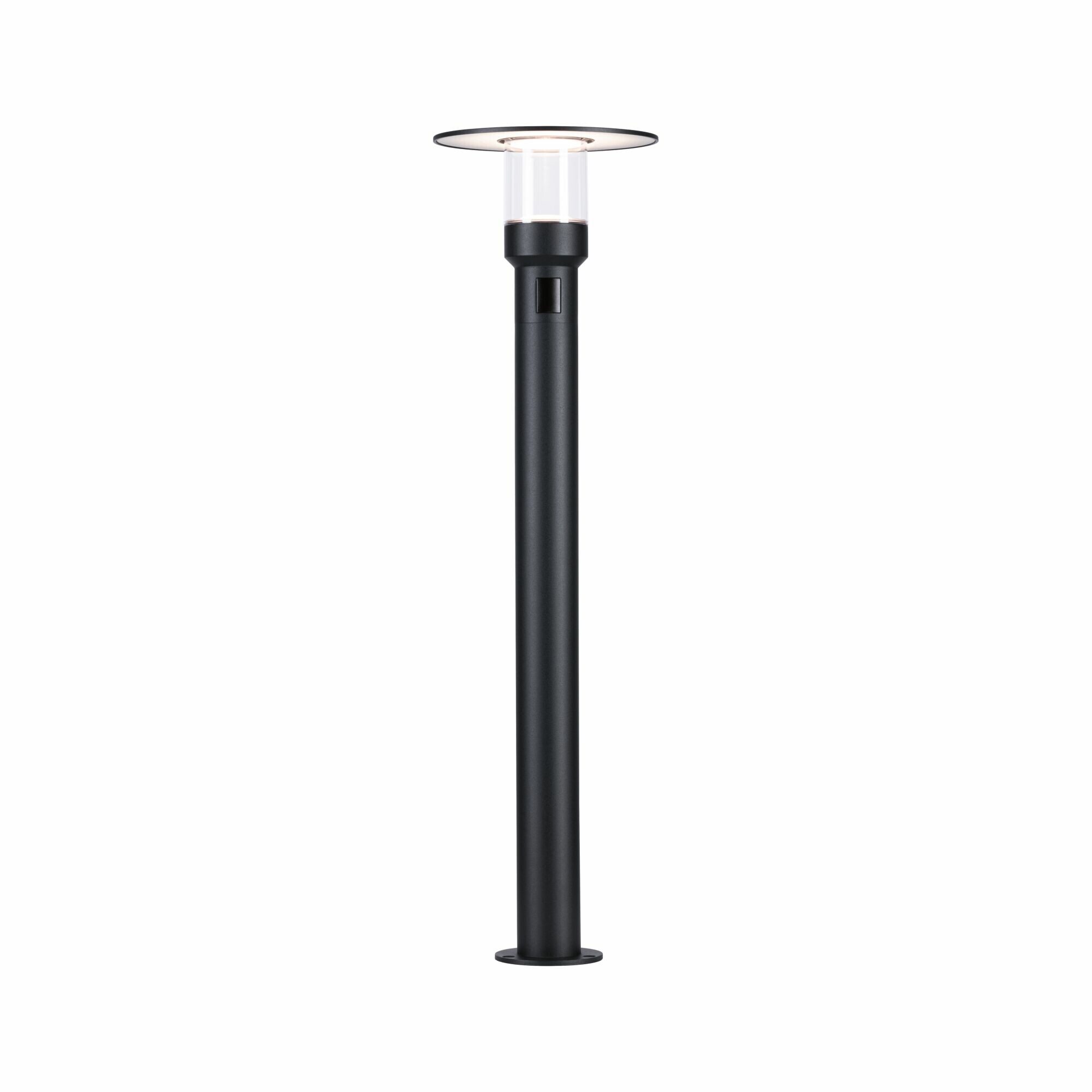 Paulmann LED Pollerleuchte Sienna Bewegungsmelder mit Hochfrequenz-Sensor seewasserresistent IP44  780mm 3000K 9W 400lm 230V  Anthrazit  Aluminium