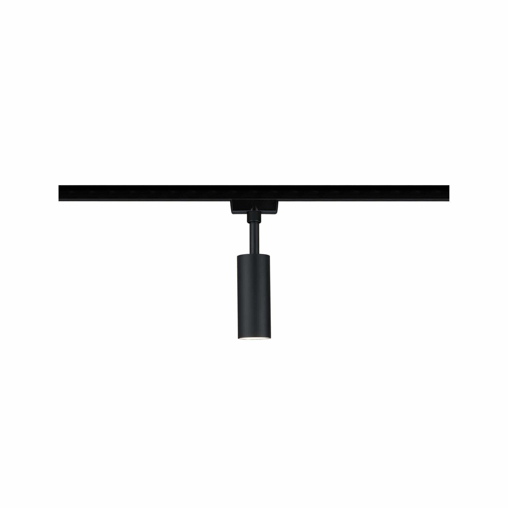Paulmann URail LED Schienenspot 3-Step-Dim Tubo Einzelspot  150lm 4W 3000K dimmbar 230V Schwarz matt