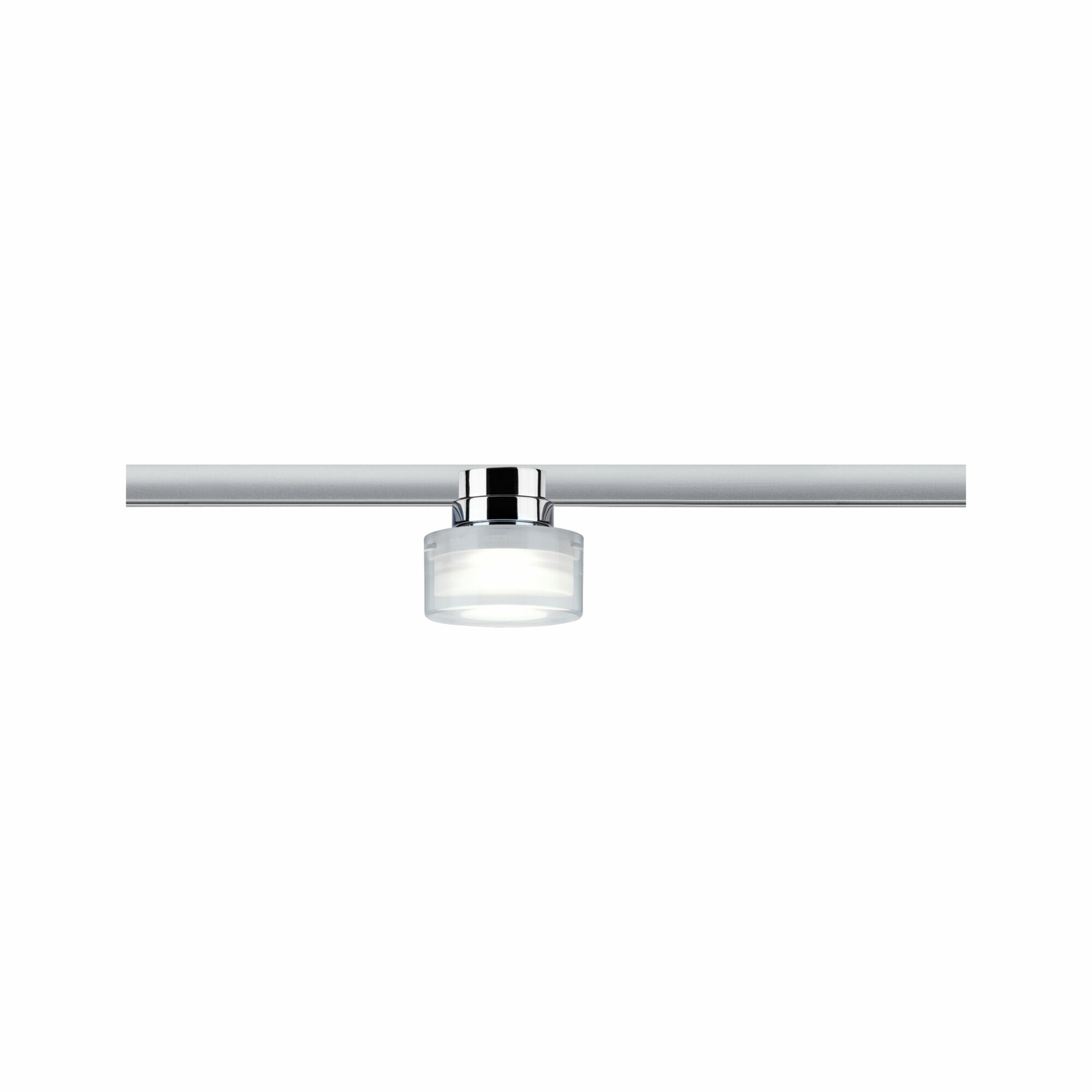Paulmann URail LED Schienenspot Topa Dot Einzelspot  350lm 4.9W 4000K dimmbar 230V Chrom#Klar#Satin