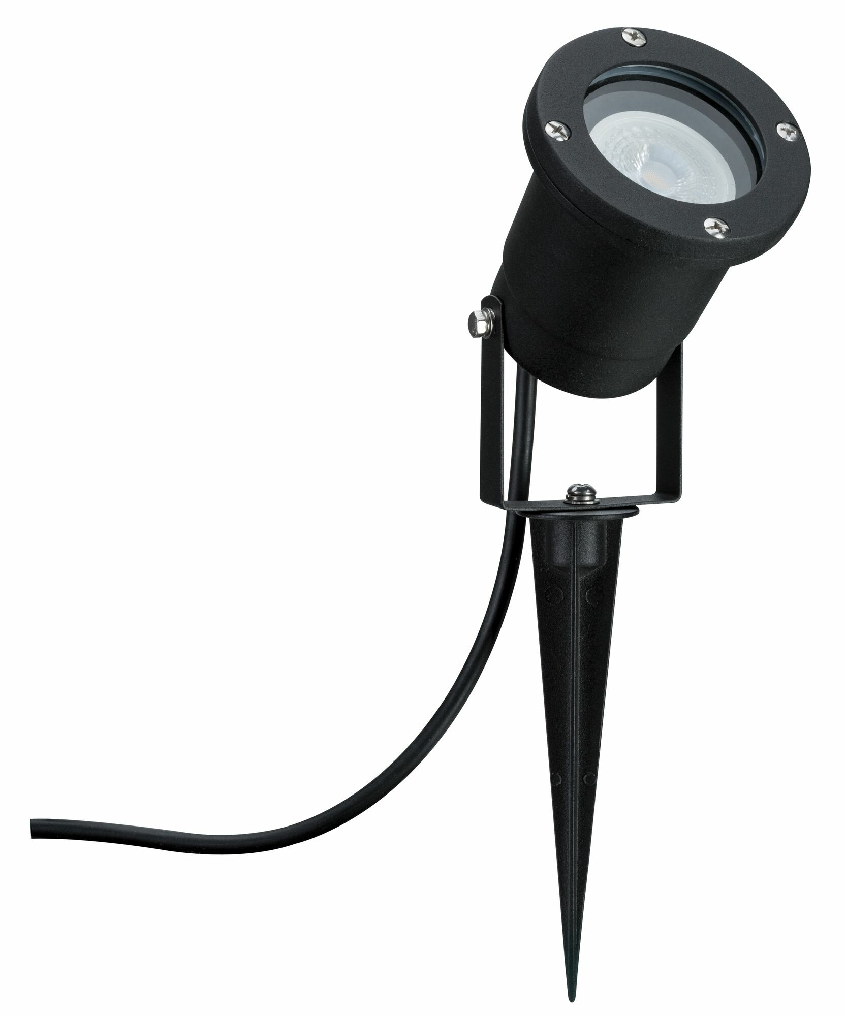 Paulmann LED Gartenstrahler  IP65 rund 92mm 3000K 3.5W 230lm 230V  Schwarz Aluminium