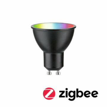 Paulmann Standard 230V Smart Home Zigbee 3.0 LED Reflektor GU10 350lm 4.8W RGBW+ dimmbar Schwarz matt